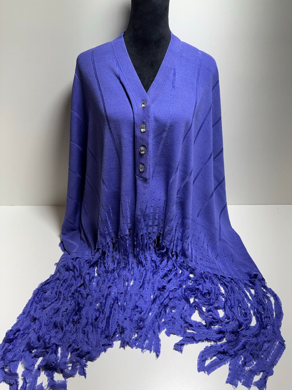 Patti LaBelle Women’s Silk Blend Spring Easter Knit Cape Lavender New One Size